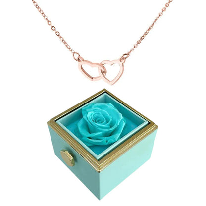 Eternal Rose Heart Necklace