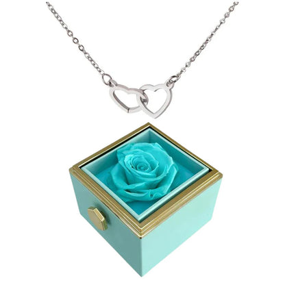 Eternal Rose Heart Necklace