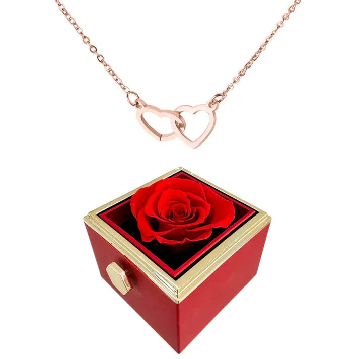 Eternal Rose Heart Necklace