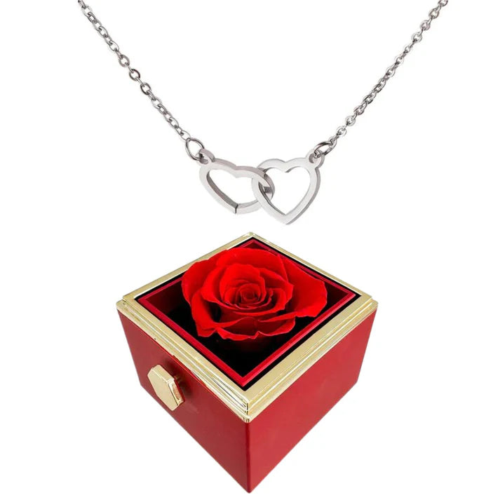 Eternal Rose Heart Necklace