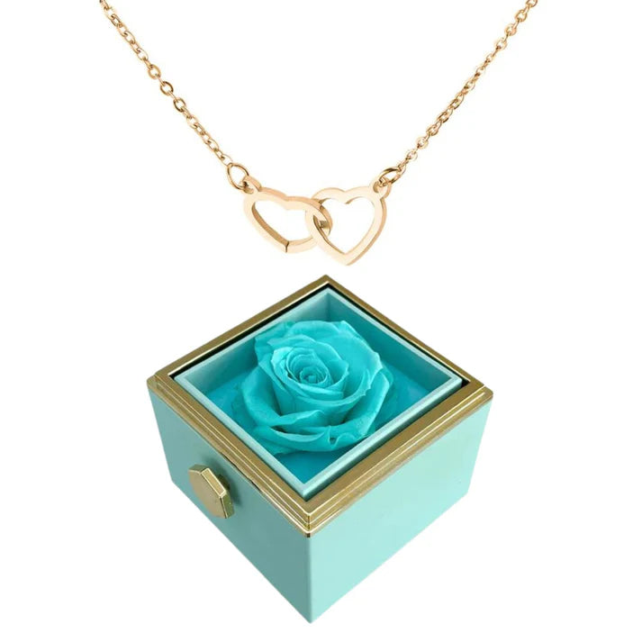 Eternal Rose Heart Necklace