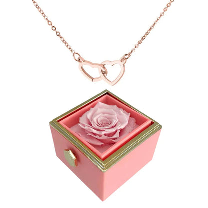 Eternal Rose Heart Necklace