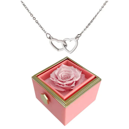Eternal Rose Heart Necklace