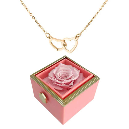 Eternal Rose Heart Necklace